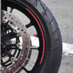 DUCATI純正部品（HYPERMOTARD）/HYPERMOTARD821/RIM STICKER　　ホイールリムステッカー【DUCATI ロゴ有り】　　　　　※【注意】4枚セットの価格です（車両１台分、前後左右で４枚必用です）　　ステッカーのベースが黒ですので黒いホイールにお薦めです。