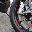 DUCATI純正部品（HYPERMOTARD）/HYPERMOTARD821/RIM STICKER　　ホイールリムステッカー【DUCATI ロゴ無し】　　　　　※【注意】4枚セットの価格です（車両１台分、前後左右で４枚必用です）　　ステッカーのベースが黒ですので黒いホイールにお薦めです。