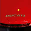 /DUCATI 1986 LOGO DECAL　　　　　　　　Monster 20th. Anniversaryモデル パッセンジャーシートカバー使用